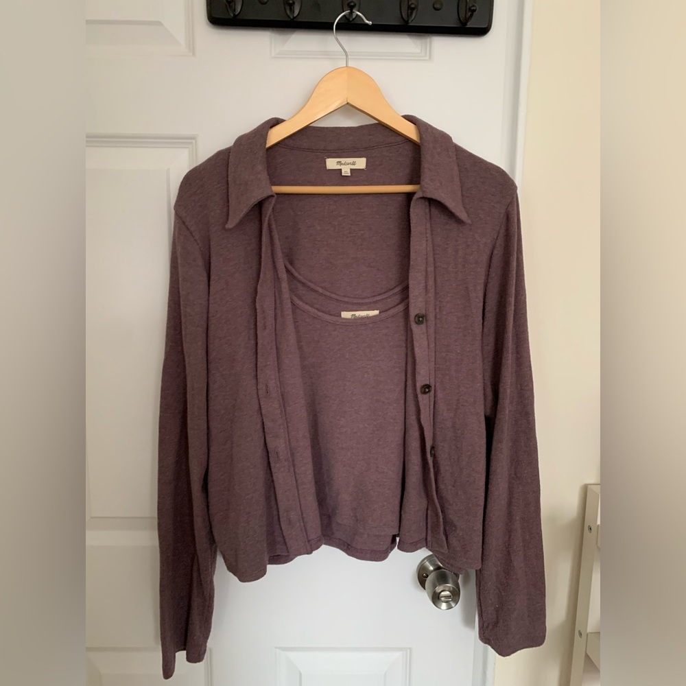 Madewell collared sweater set